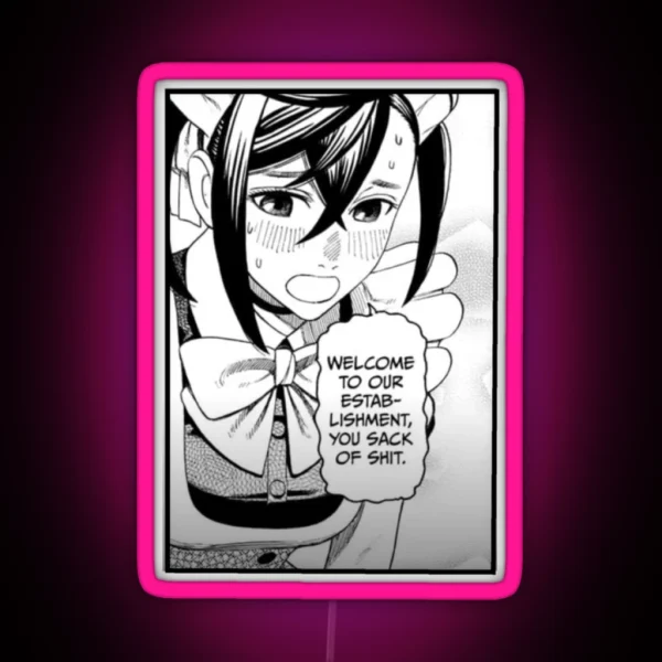Momo Welcomes You RGB Neon Sign