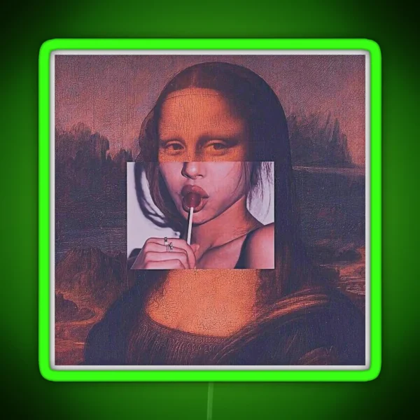 Monalisa Lollipop RGB Neon Sign