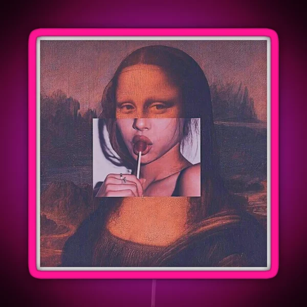 Monalisa Lollipop RGB Neon Sign