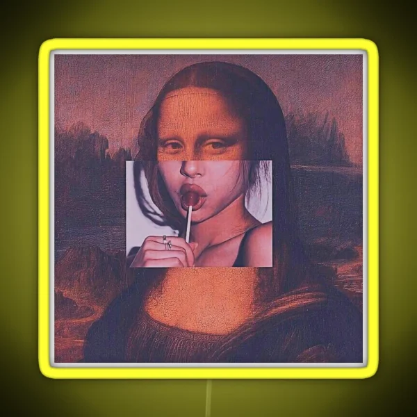 Monalisa Lollipop RGB Neon Sign