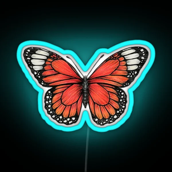 Monarch Butterfly RGB Neon Sign