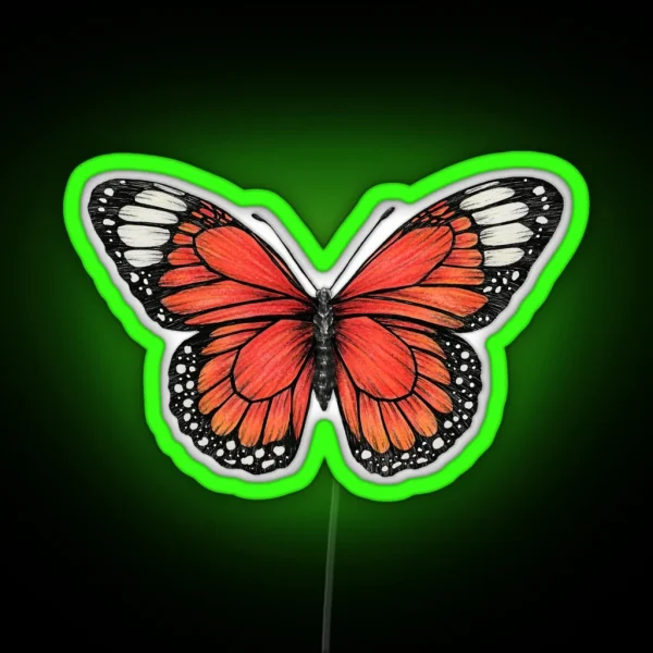 Monarch Butterfly RGB Neon Sign