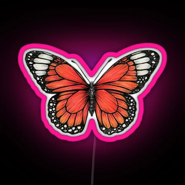 Monarch Butterfly RGB Neon Sign