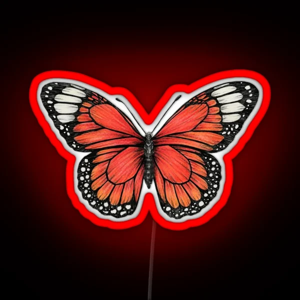 Monarch Butterfly RGB Neon Sign