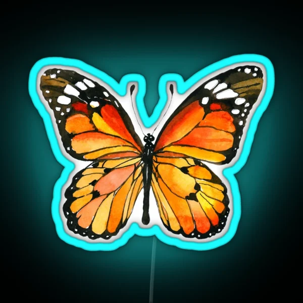 Monarch Butterfly RGB Neon Sign