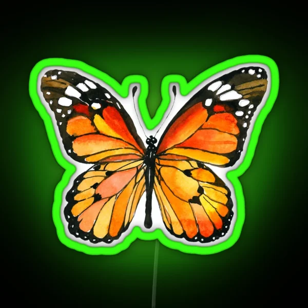 Monarch Butterfly RGB Neon Sign