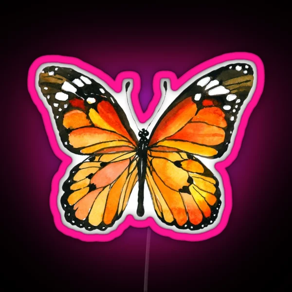 Monarch Butterfly RGB Neon Sign