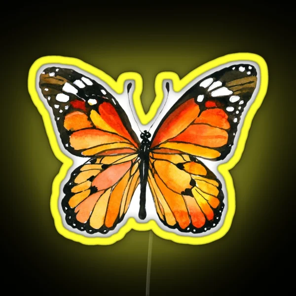 Monarch Butterfly RGB Neon Sign