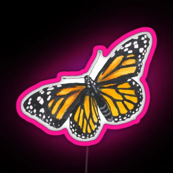 Monarch Butterfly RGB Neon Sign