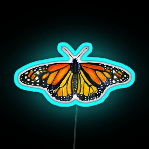 Monarch Butterfly RGB Neon Sign