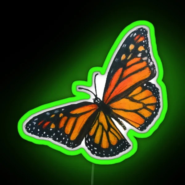 Monarch Butterfly RGB Neon Sign