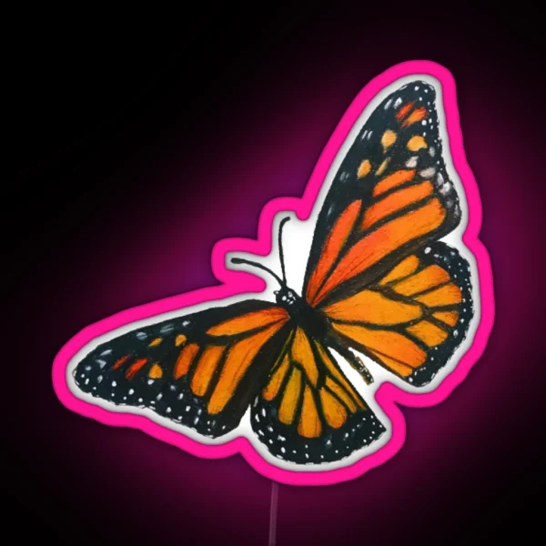 Monarch Butterfly RGB Neon Sign