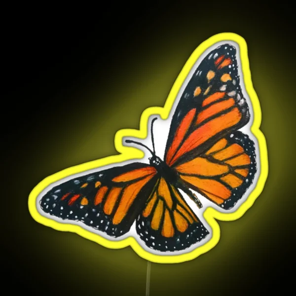 Monarch Butterfly RGB Neon Sign