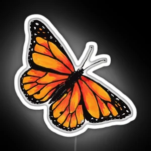 Monarch Butterfly Soaring RGB Neon Sign