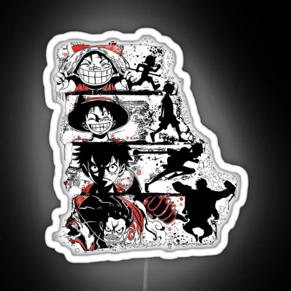 Monkey D Luffy One Piece RGB Neon Sign