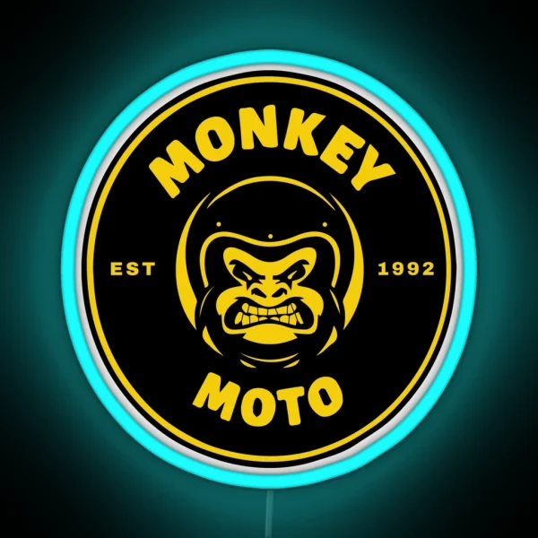 MONKEY MOTO RGB Neon Sign