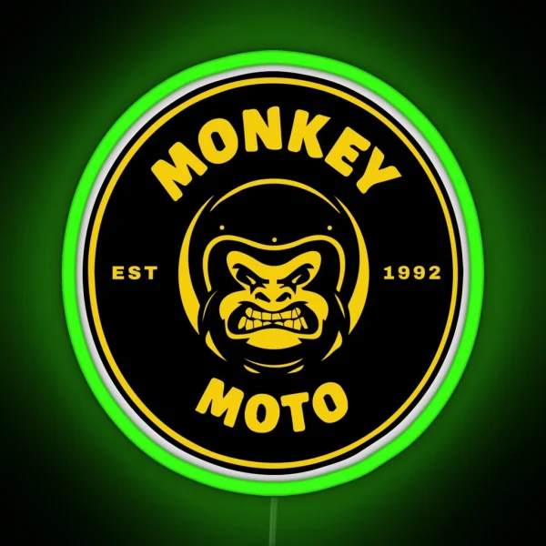 MONKEY MOTO RGB Neon Sign