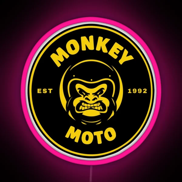 MONKEY MOTO RGB Neon Sign