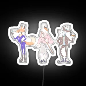 Monkey The Third Fujiko Goemon And Jigen RGB Neon Sign