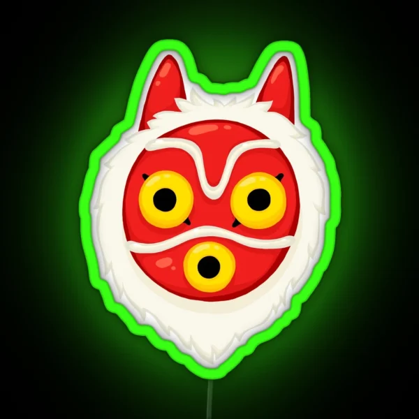 Mononoke Mask RGB Neon Sign