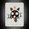 Premium RGB Neon Sign Mononoke Print White