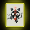 mononoke premium print rgb neon sign yellow