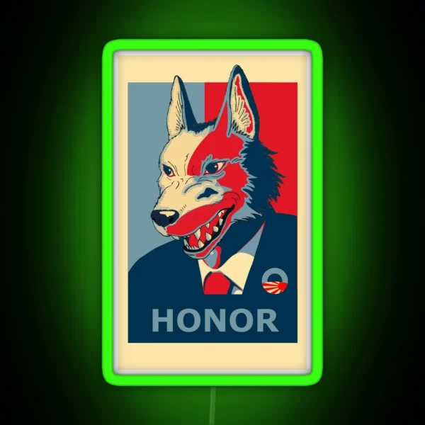 Mononoke Wolf Presidency RGB Neon Sign