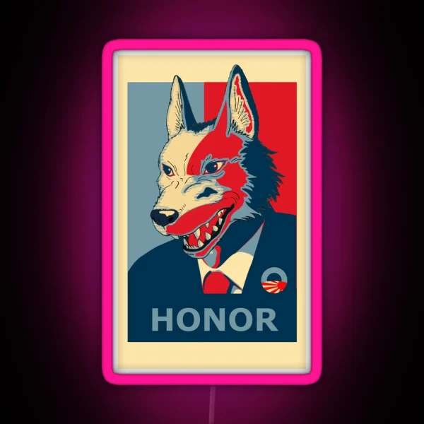 Mononoke Wolf Presidency RGB Neon Sign