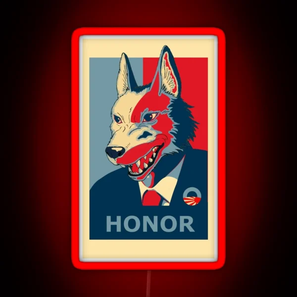 Mononoke Wolf Presidency RGB Neon Sign