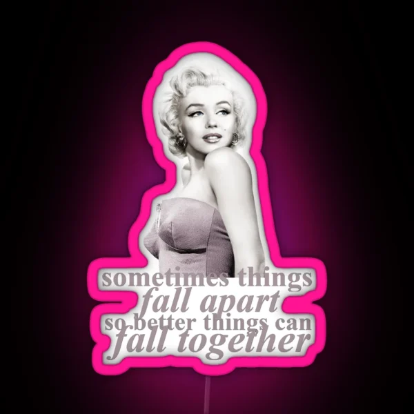 Monroe Marilyn Monroe RGB Neon Sign