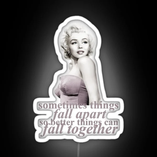 Monroe Marilyn Monroe RGB Neon Sign