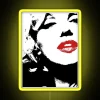 Marilyn Monroe RGB Neon Sign with Yellow Lighting
