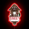 monroe's clock and watch grimm rgb neon sign in red