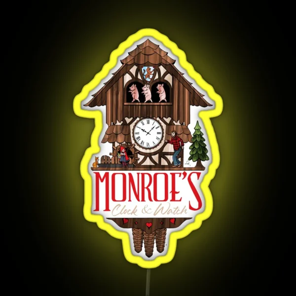 Monroe S Clock And Watch GRIMM RGB Neon Sign