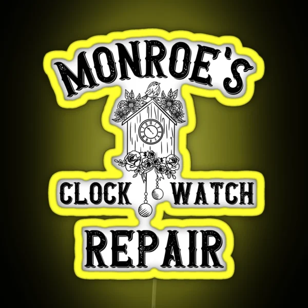 Monroe S Clock Watch Repair Grimm RGB Neon Sign