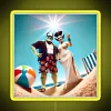 Neon RGB beach day sign | Monsta style