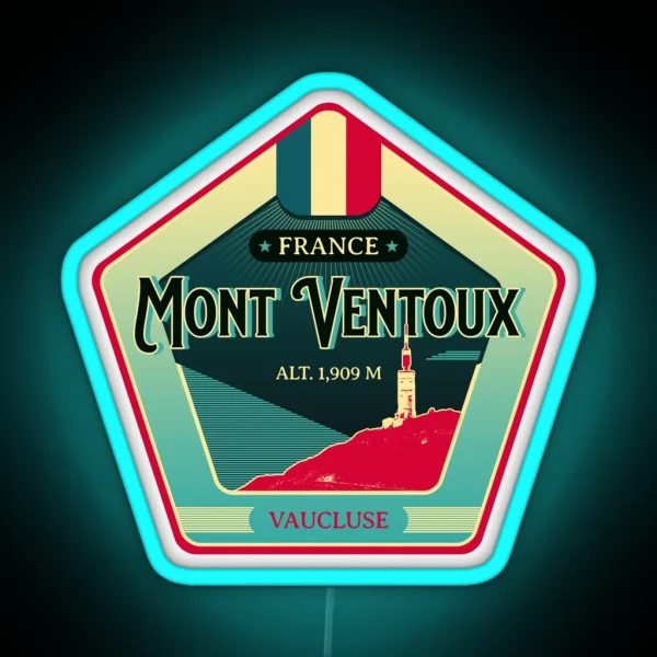 Mont Ventoux Retro Led Led RGB Neon Sign