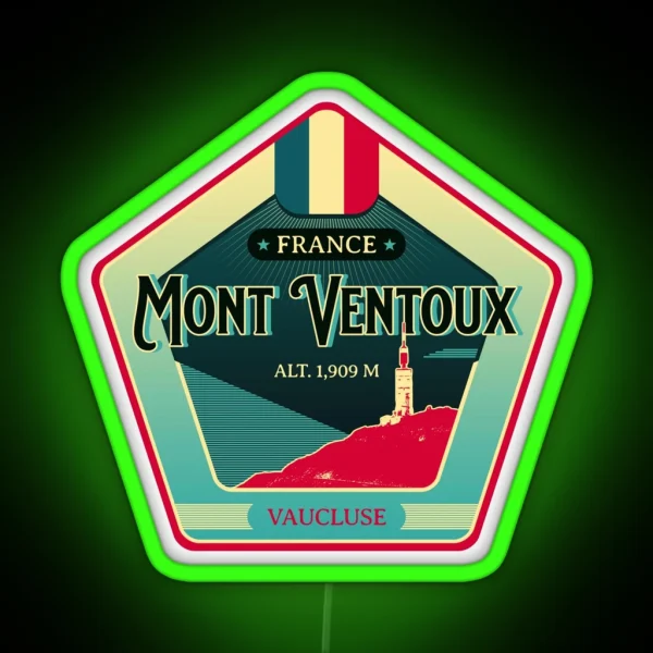 Mont Ventoux Retro Led Led RGB Neon Sign