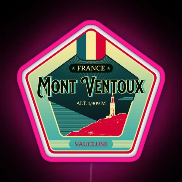 Mont Ventoux Retro Led Led RGB Neon Sign