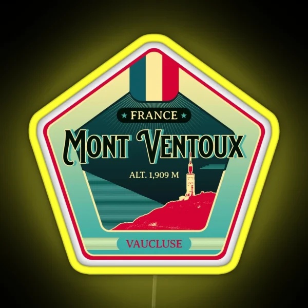Mont Ventoux Retro Led Led RGB Neon Sign