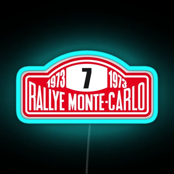 Monte Carlo Rally RGB Neon Sign