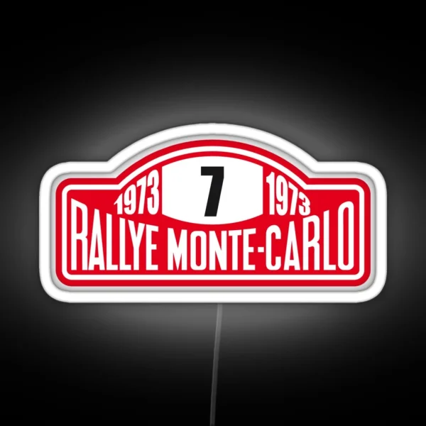 Monte Carlo Rally RGB Neon Sign
