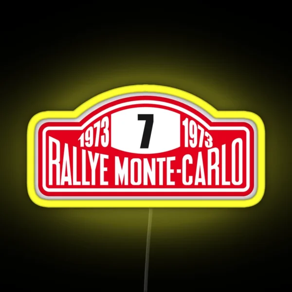 Monte Carlo Rally RGB Neon Sign
