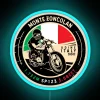 monte zoncolan italy motorcycle rgb neon sign blue