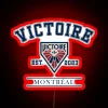 Montreal Victorias PWHL Vintage Logo Neon Sign RGB Effects Red