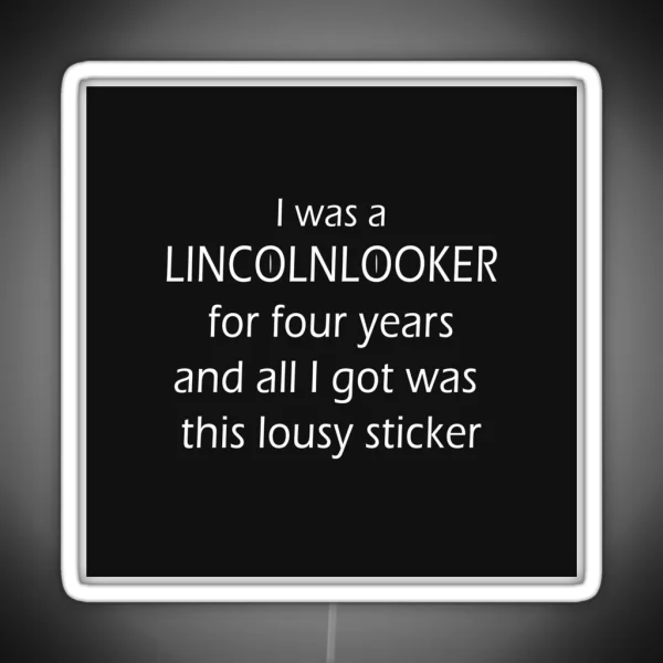 Monument Mythos Lincolnlookers Only RGB Neon Sign