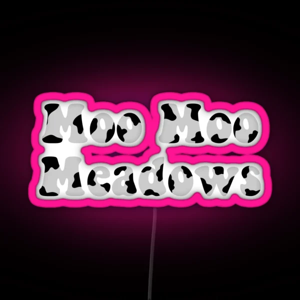 Moo Moo Meadows RGB Neon Sign