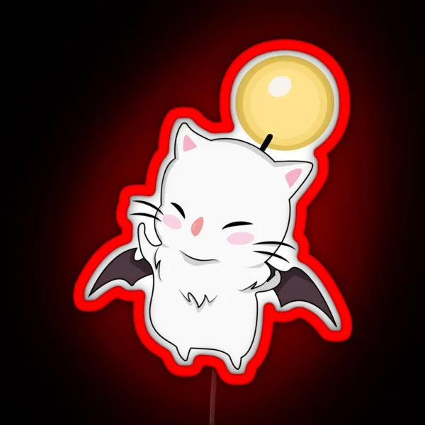 Moogle RGB Neon Sign