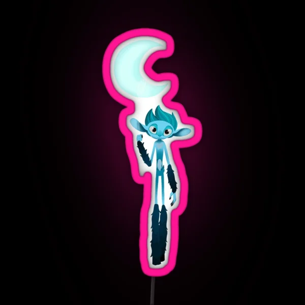 Moon Balloon RGB Neon Sign