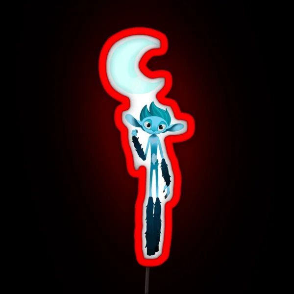Moon Balloon RGB Neon Sign